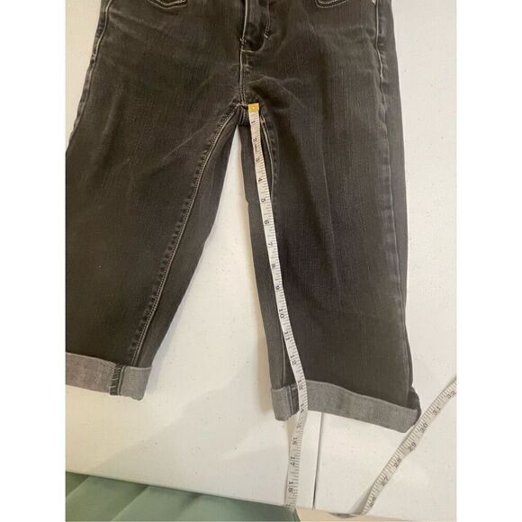 White House Black Market Noir women’s size 0 black denim Jean shorts - Picture 2 of 5